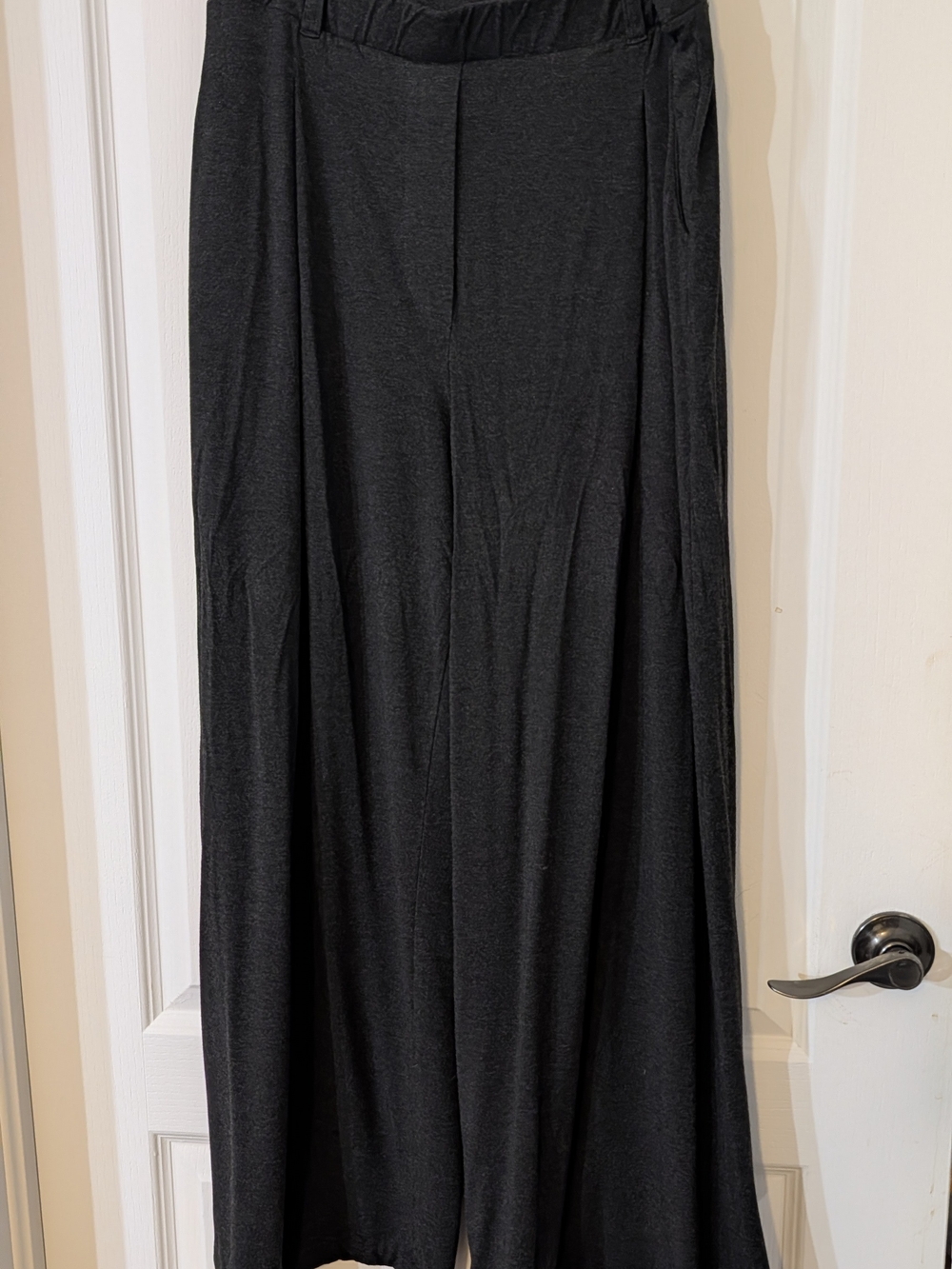 Miik Lara Wide Leg High Waist Charcoal Women's Pants - XLP
